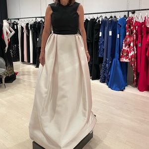 Jenna Studio Champagne & Black Long Evening Dress - Never worn!